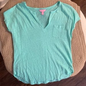 Lilly Pulitzer Tiffany blue t-shirt